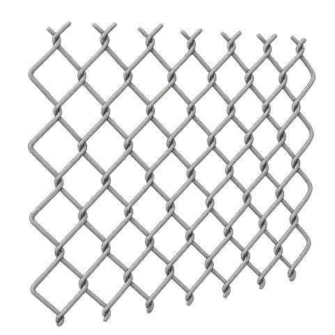 Сетка рабица оцинкованная 15х15х2 мм